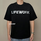 Life Work Korea Tape Graphic Vintage Tee