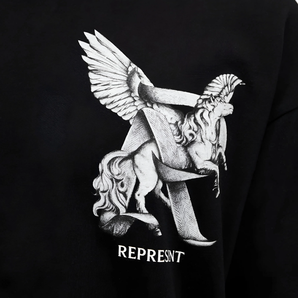 Represent UK Elegance In Motion Jet Black Tee