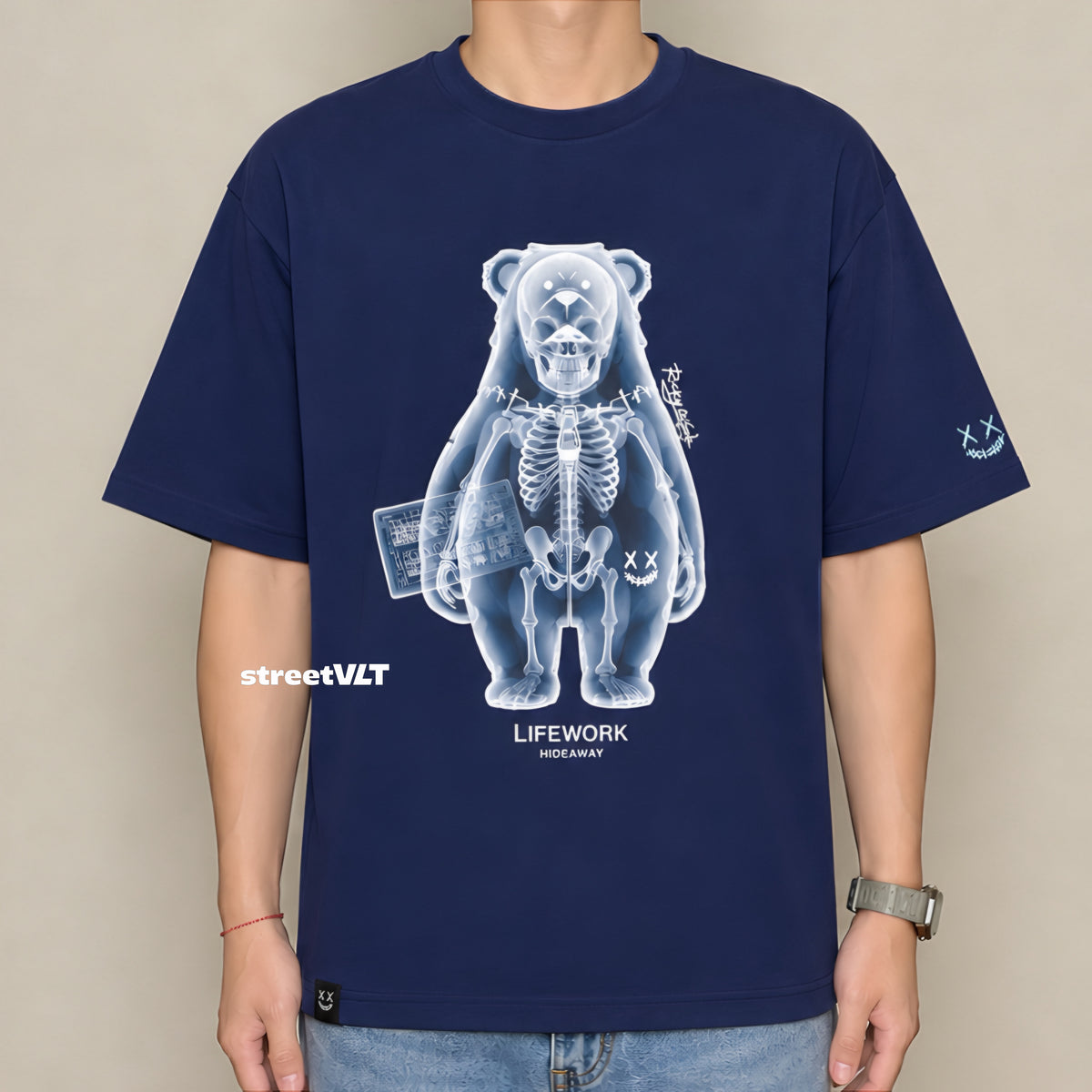 RIC Ricky is Clown Light and Shadow Bear X-Ray Tee