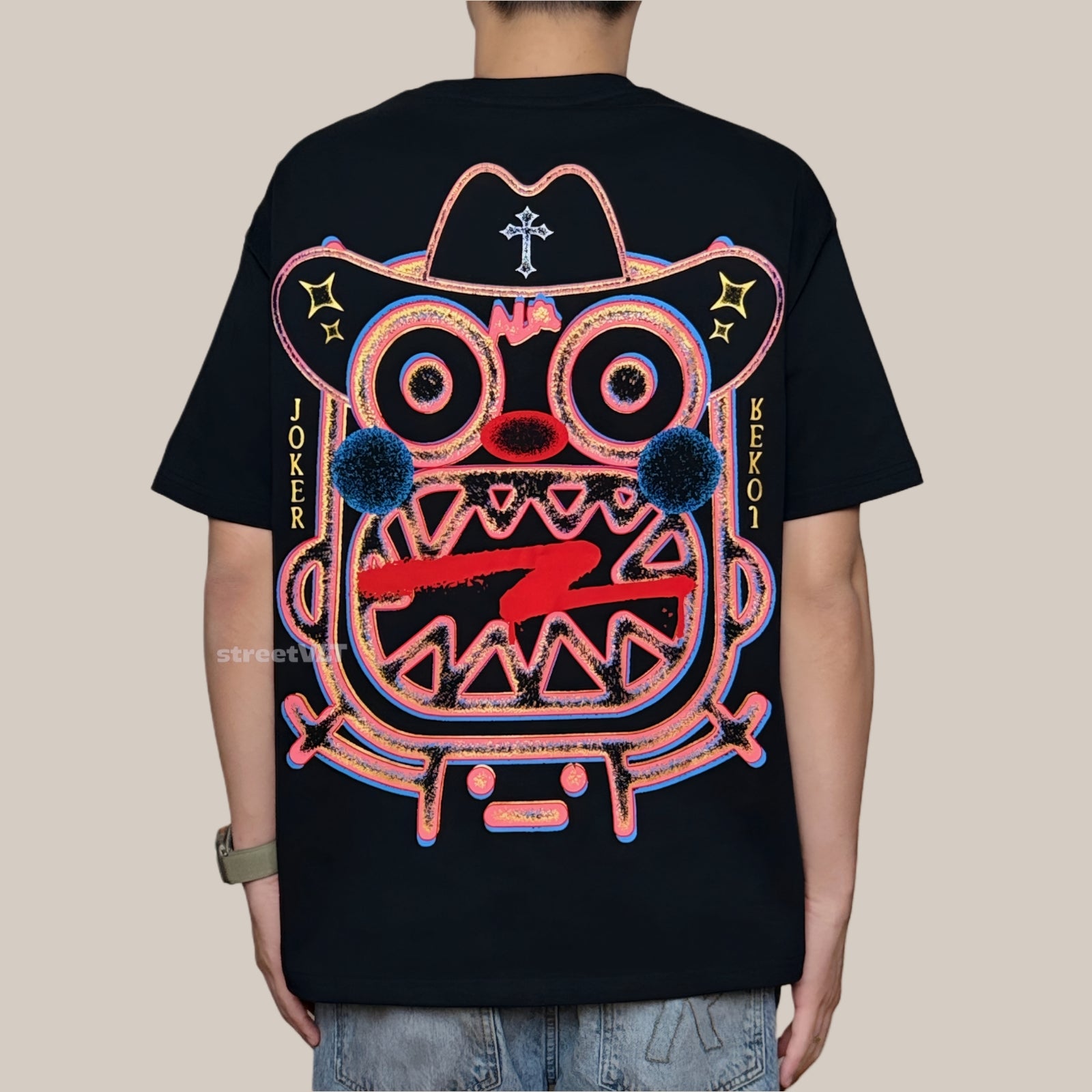 Calmmind Noise Cowboy Clown Monster Tee
