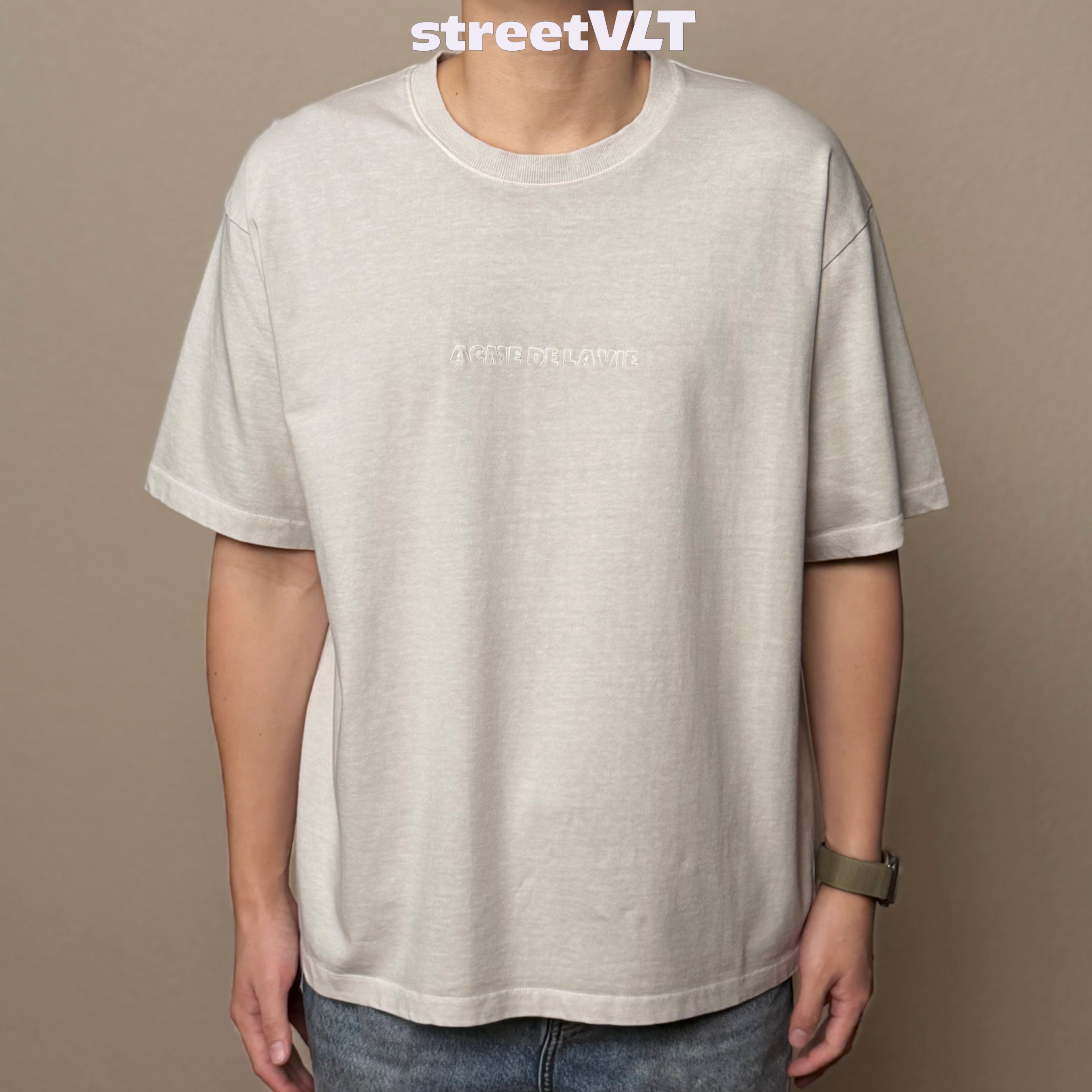 ADLV Simple Logo Pigment Short Sleeve T-Shirt