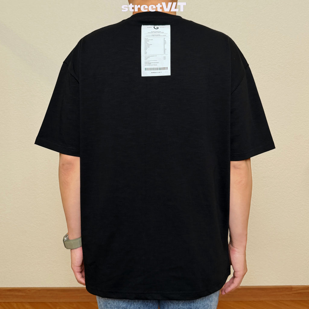 Gro Grocery 001 Invoice Black Tee