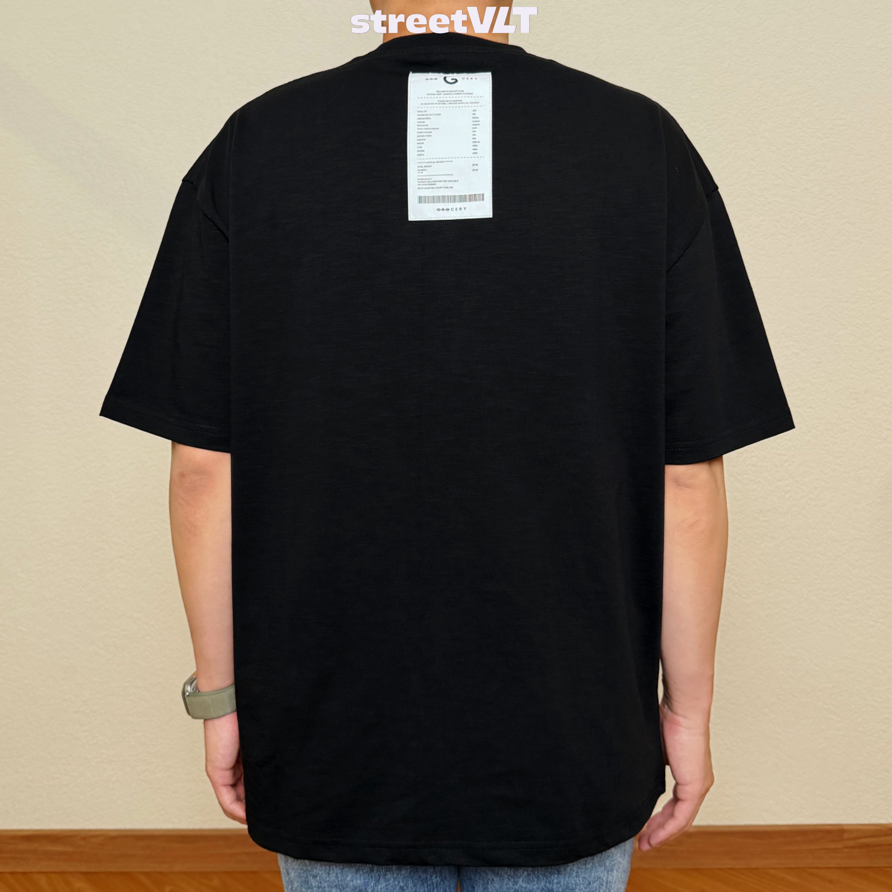 Gro Grocery 001 Invoice Black Tee