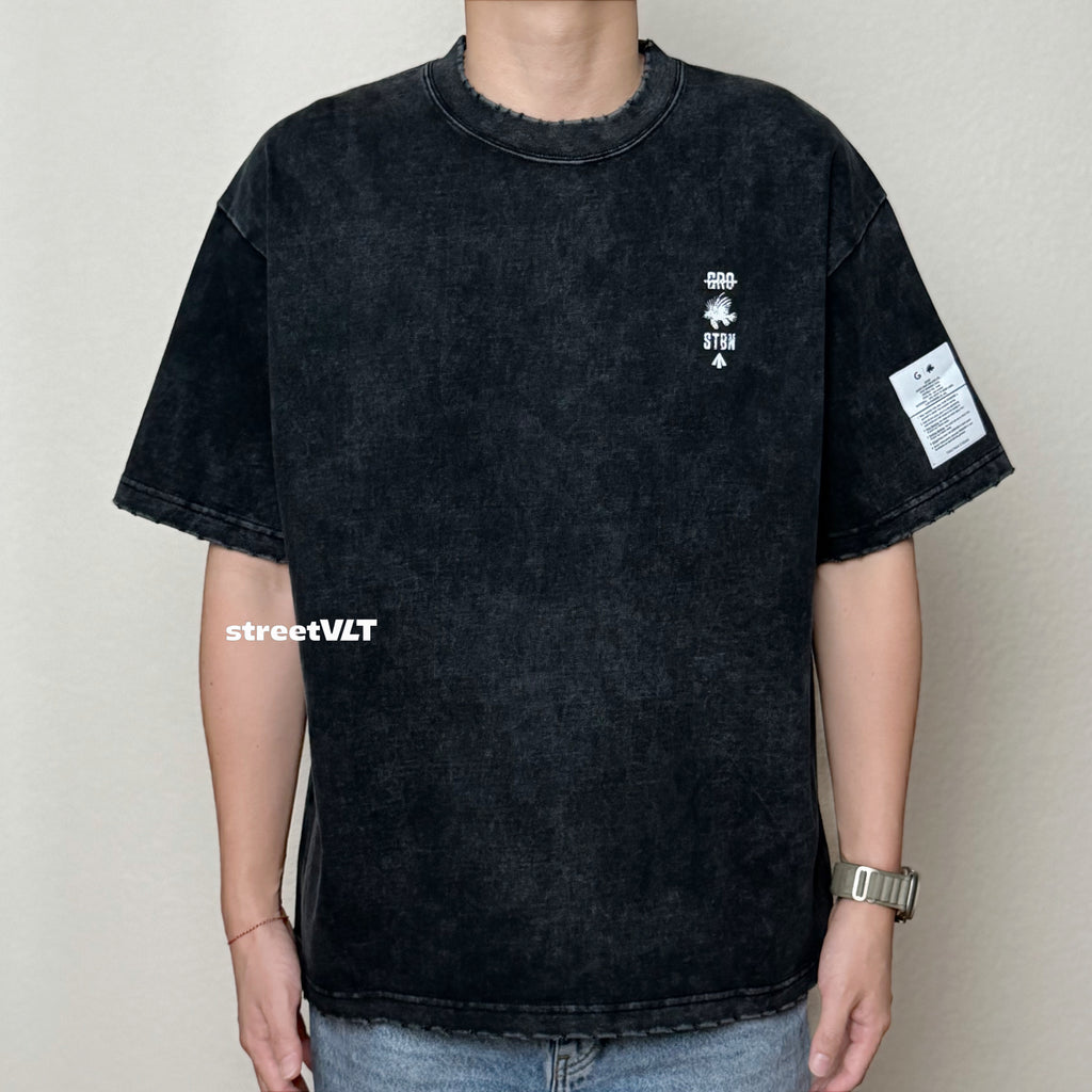 Gro Grocery X Club Stubborn American Girl Graphic Boxy Washed Tee