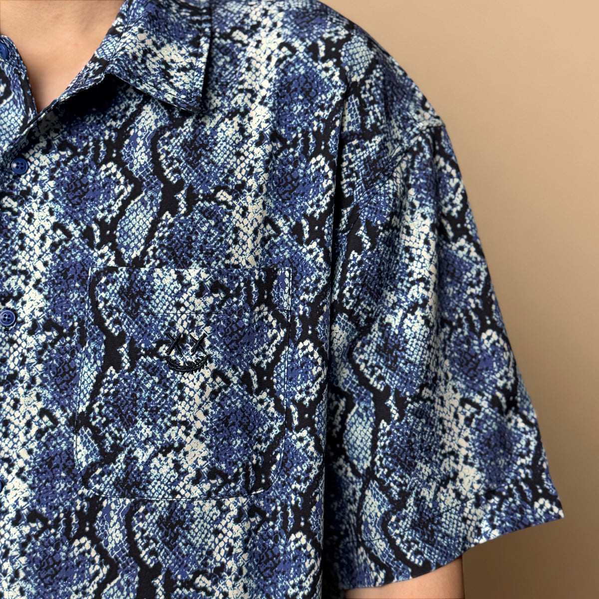 RIC Ricky is Clown Woven Snakeskin Shirt