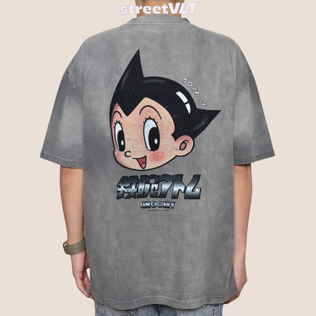 Gro Grocery  X Toy Qube Astro Boy Big Head Tee