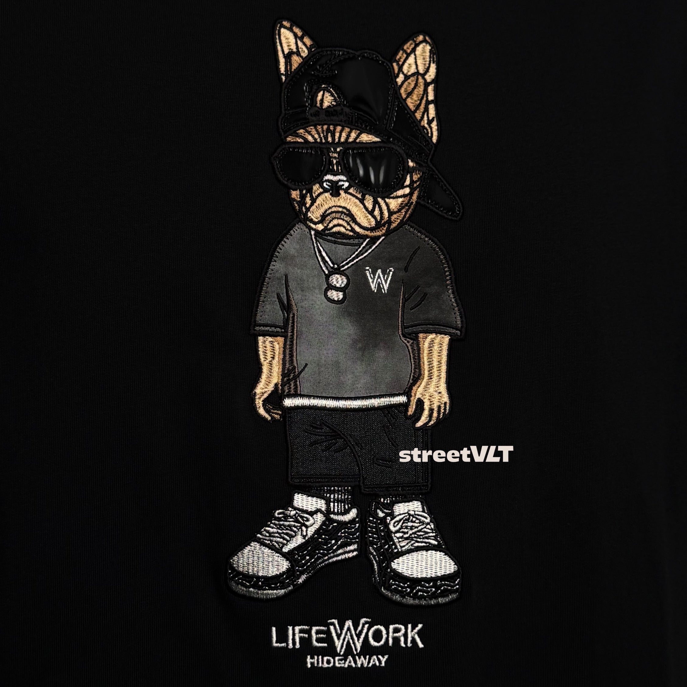 Life Work Korea Snap Hip Dog Tee