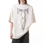 Doubleback Infinity Snake Oversized Beige Tee