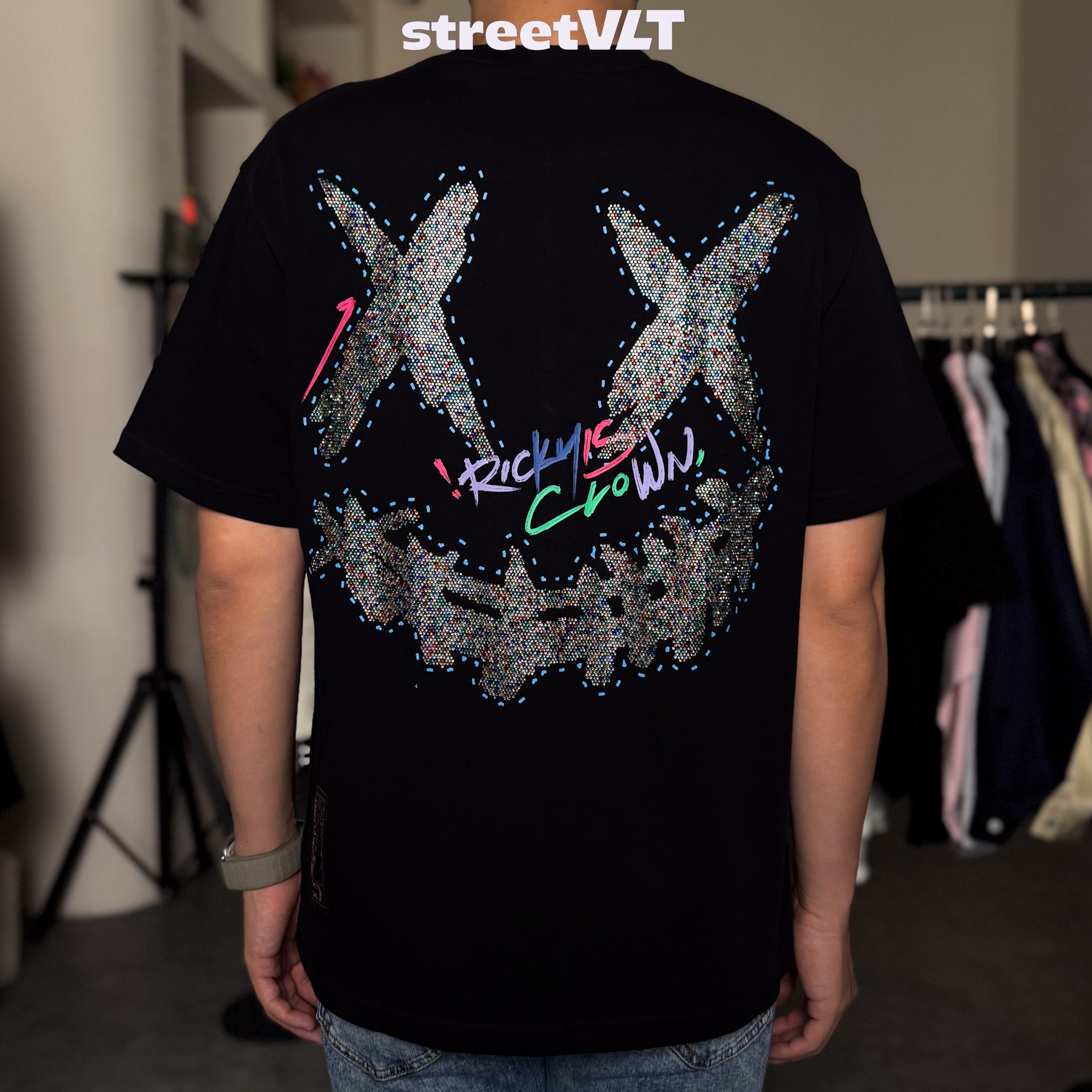 Ricky is Clown Rainbow Star Stones Tee