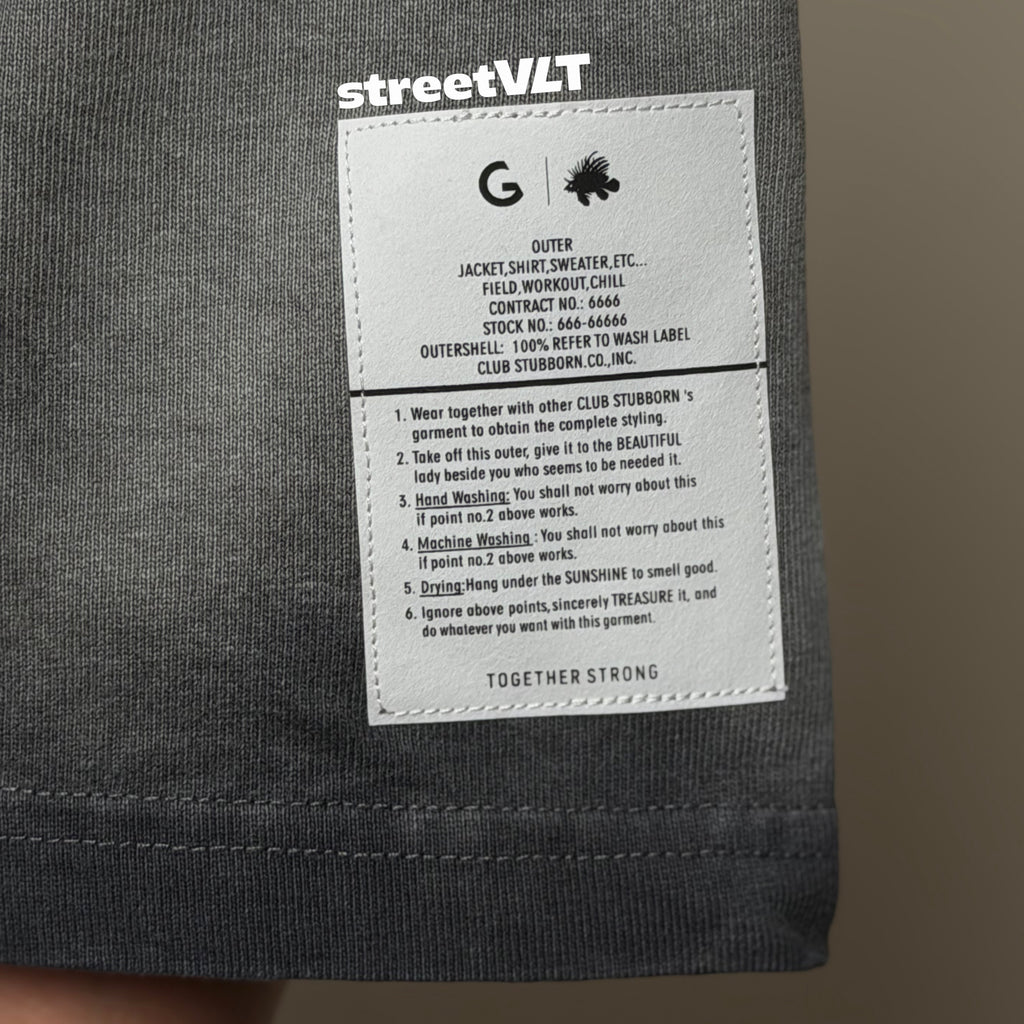 Gro Grocery X Club Stubborn Logo Boxy Washed Tee