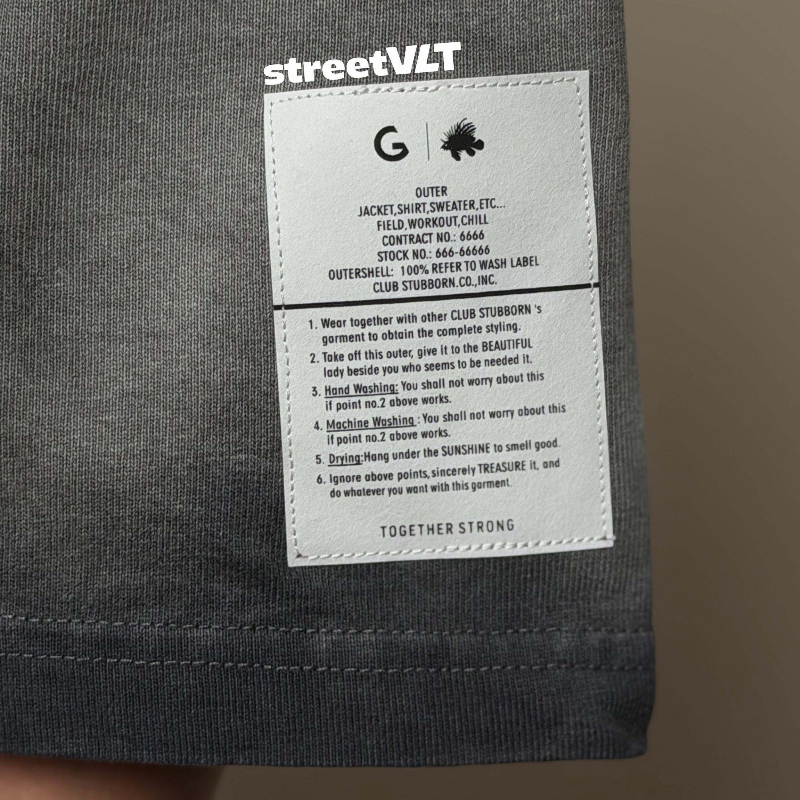 Gro Grocery X Club Stubborn Logo Boxy Washed Tee