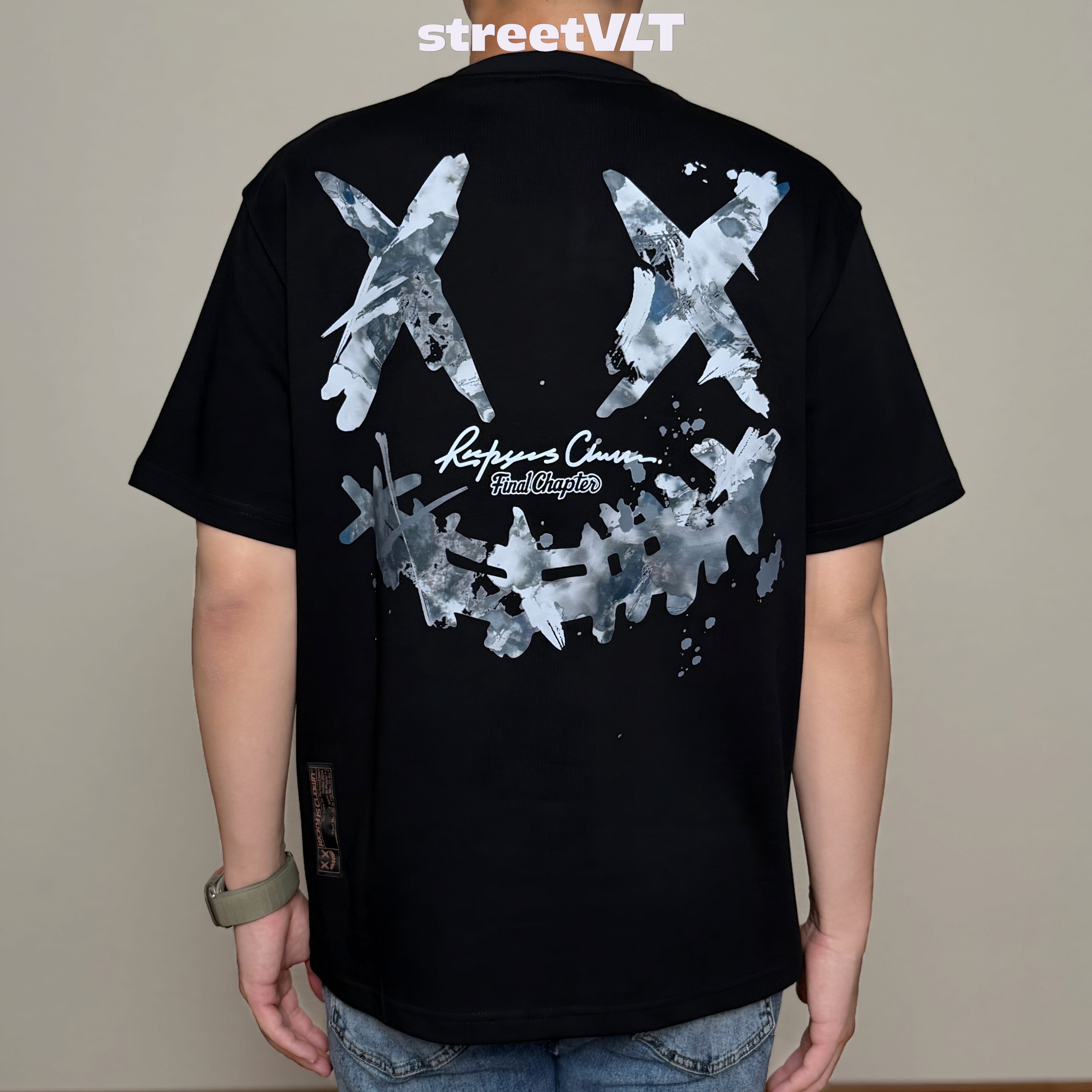 Ricky is Clown Ink Shadow Horse Flying Print Tee