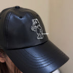 ADLV Line AC Bear Vegan Leather Ball Cap Acme De La Vie