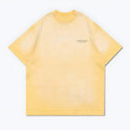 Gro Grocery X Scene Retro Logo Washed Faded Yellow Tee