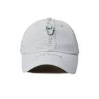 Life Work Korea Metal Washer Embroidered Light Grey Cap