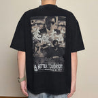 Gro Grocery X Toomore a Better Tomorrow Movie Poster Washed Tee