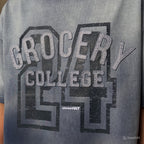 Gro Grocery Washed College Patchwork Sun Faded  Tee