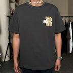 Ricky Is Clown Pegasus Gold Horse Charcoal Grey Tee