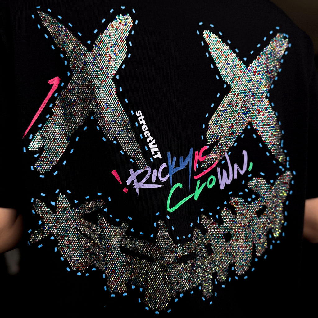 Ricky is Clown Rainbow Star Stones Tee