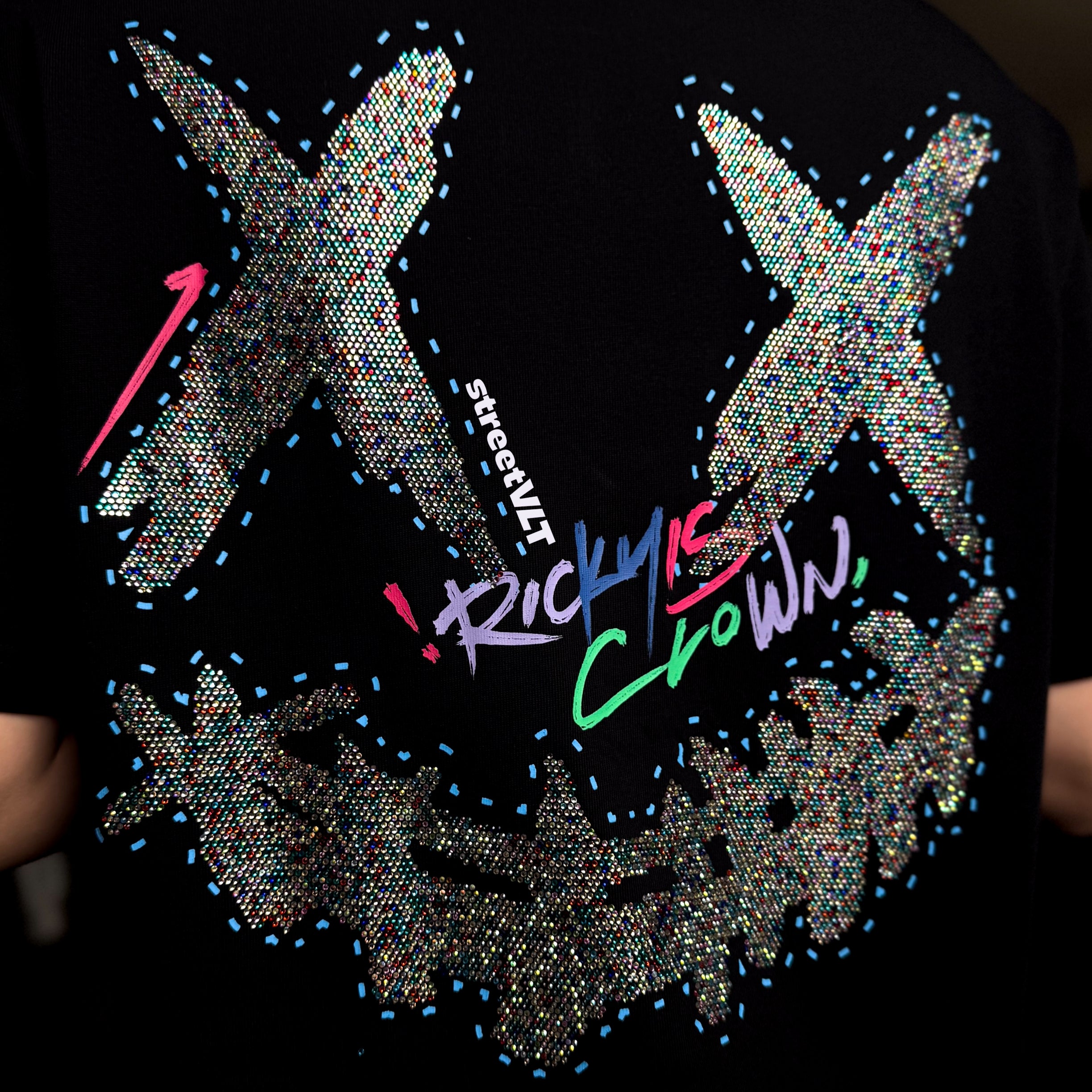 Ricky is Clown Rainbow Star Stones Tee