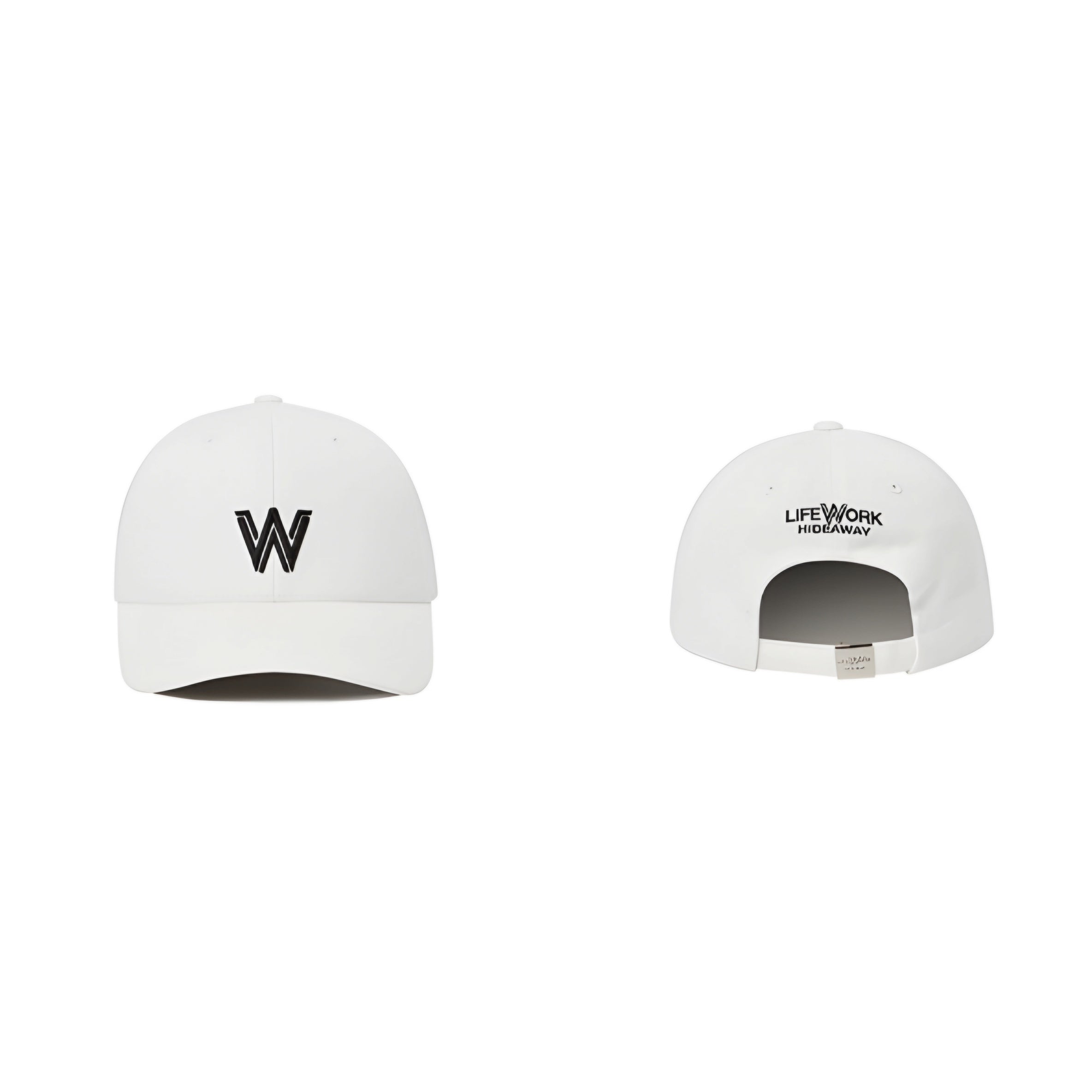 Life Work Korea W Volume Embroidery Hard Ball Cap