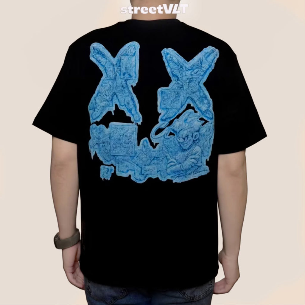 Ricky is Clown Ice Blue Embossed Tee