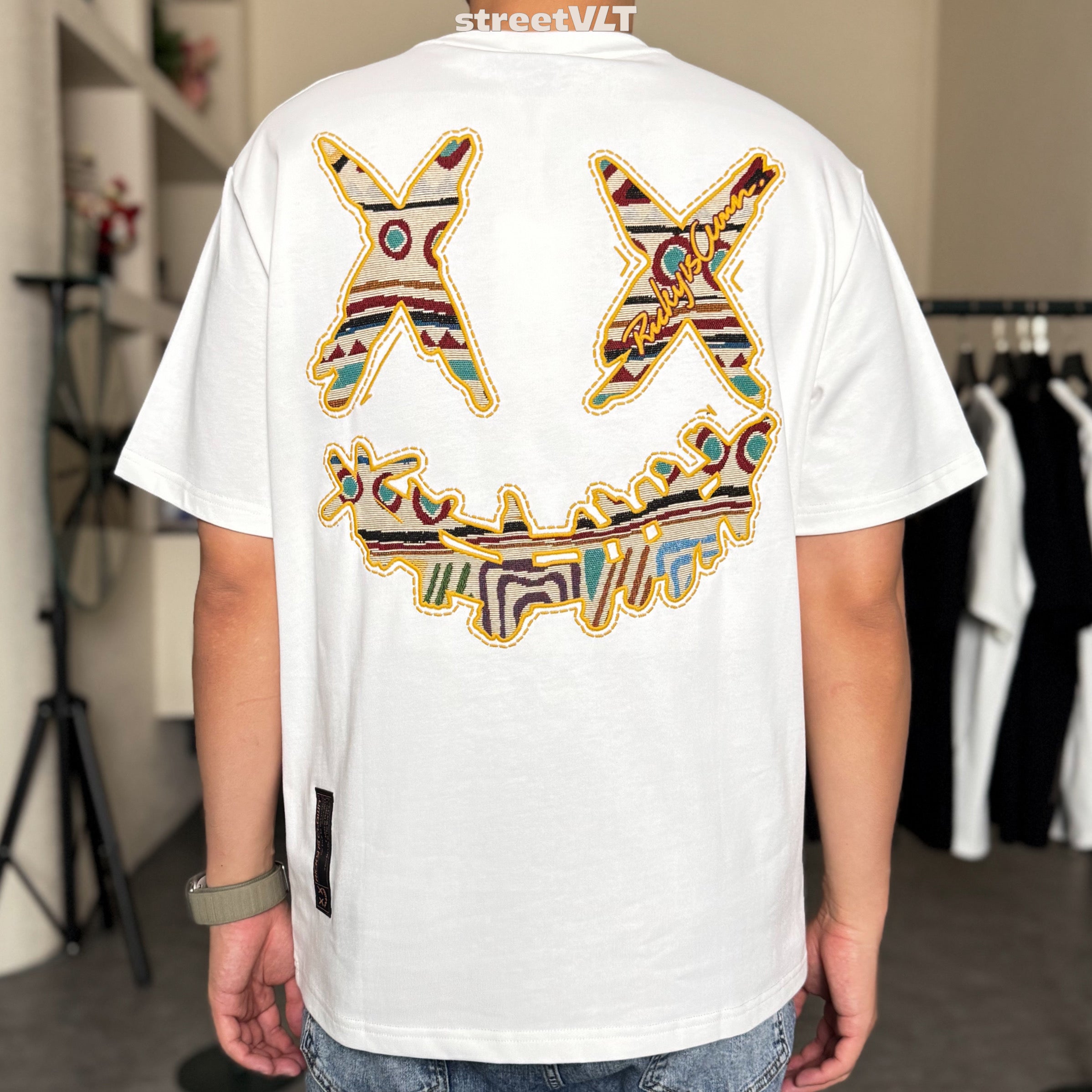 Ricky is Clown Stone Age Embroidered Tee