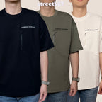 Life Work Korea Waffle Style Front Pocket Zipper Tee