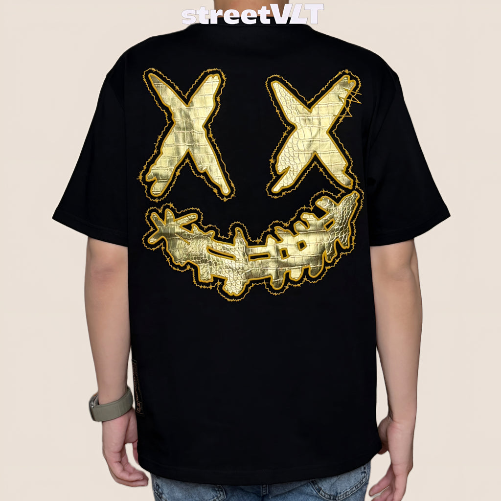 Ricky is Clown Golden Leather Tee