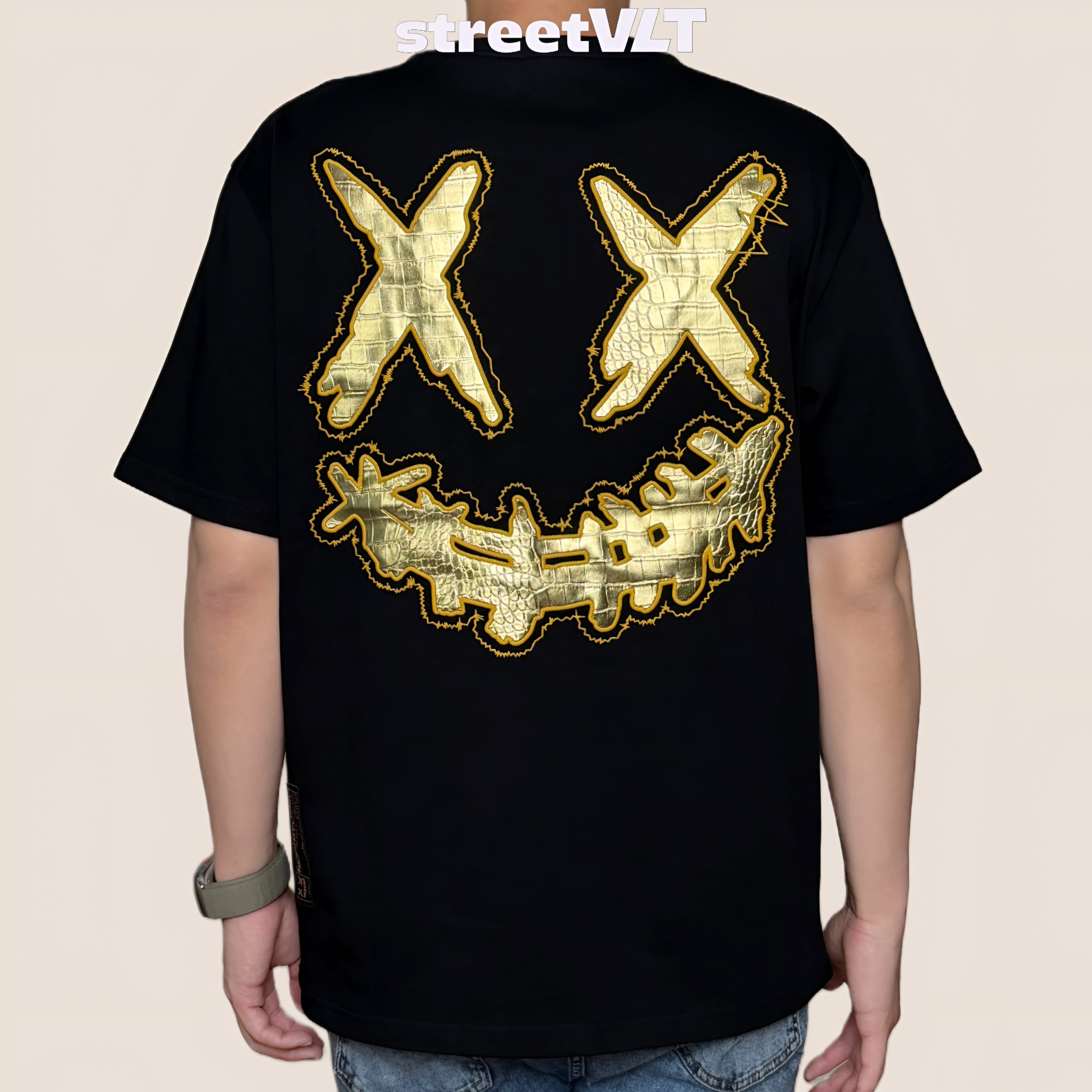 Ricky is Clown Golden Leather Tee