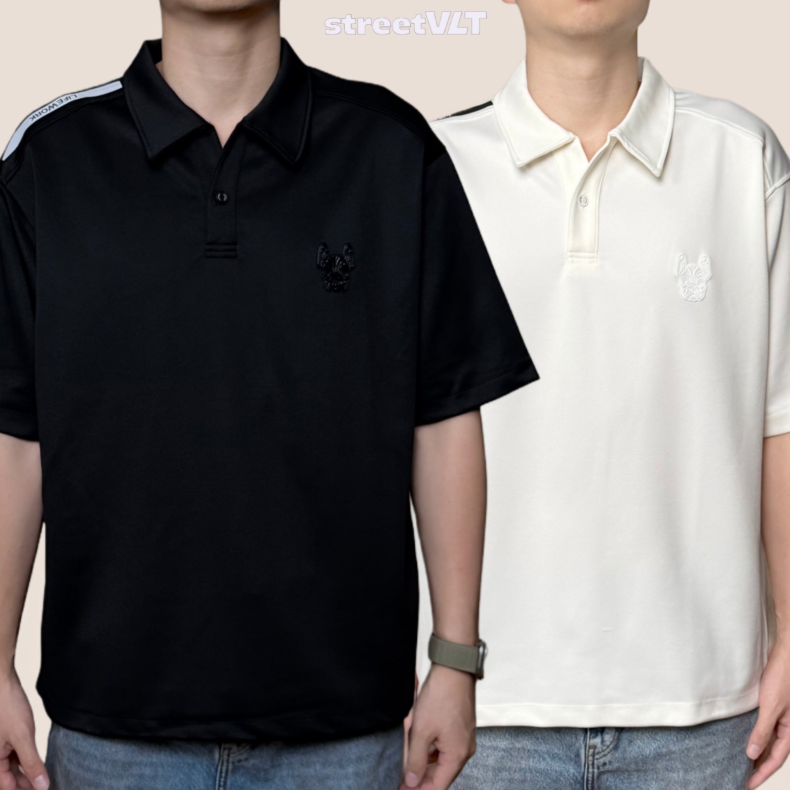 Life Work Korea One Button Polo Tee