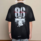 Gro Grocery Tarmac Initial D 86 vs FD Washed Graphic Tee