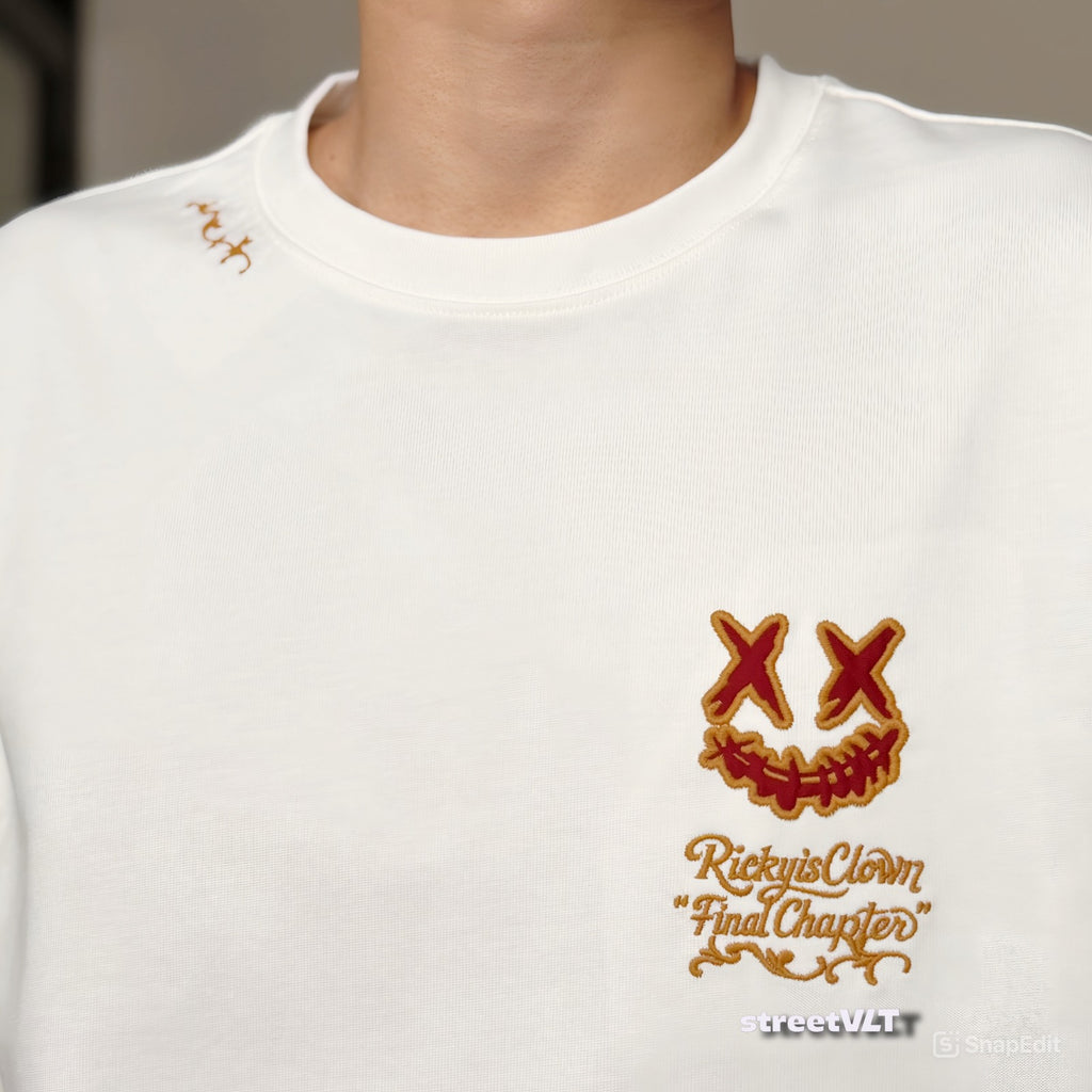 Ricky is Clown New Year Golden Thorns Embroidered Tee