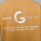 Gro Grocery Sand Washed Painted Slogan Tee