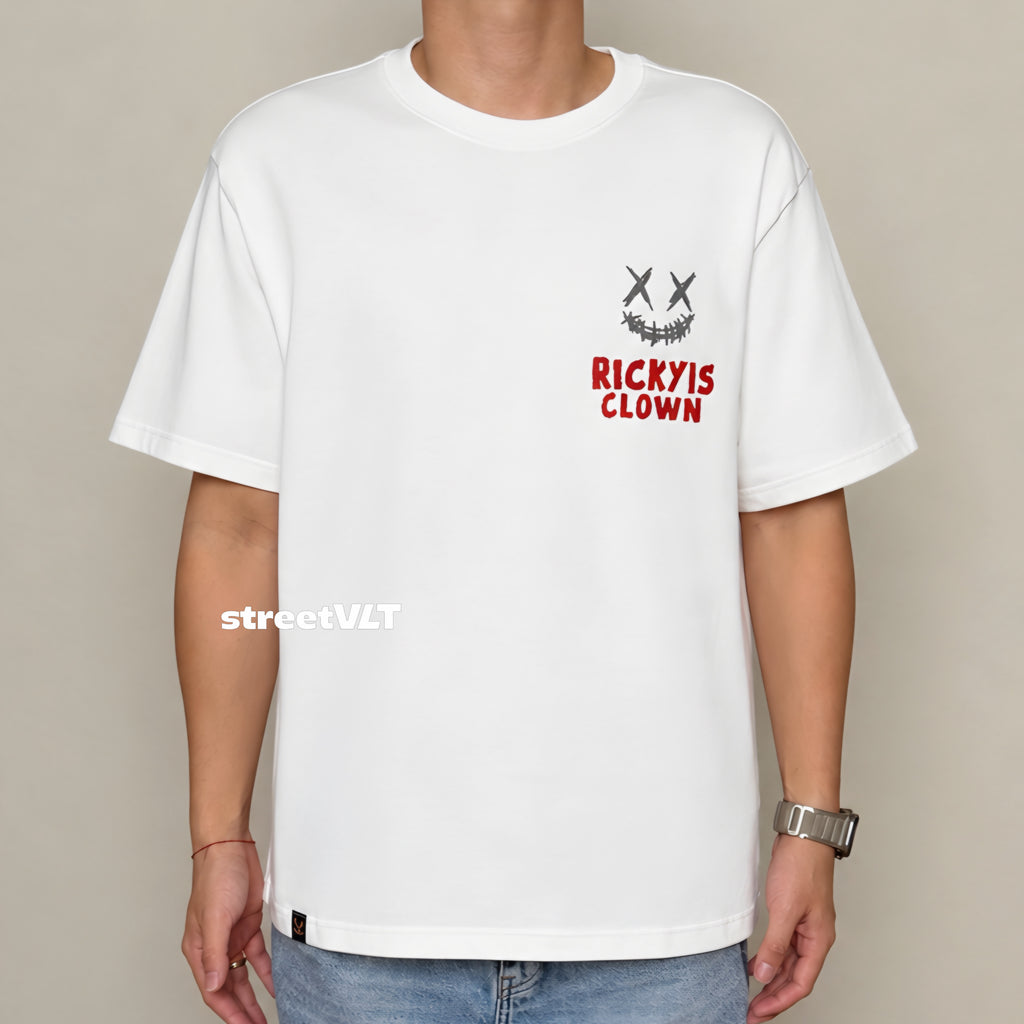 RIC Ricky is Clown Circus Embroidered Tee