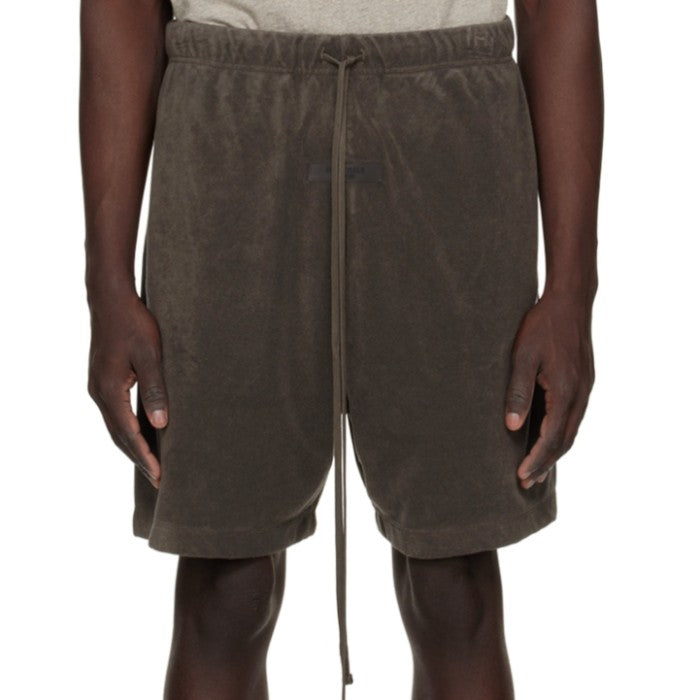 Essentials FOG Off Black Gray Drawstring Shorts