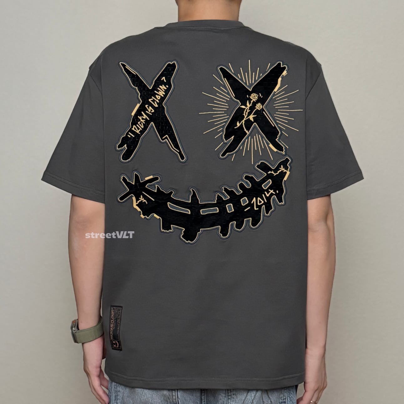 RIC Ricky is Clown Golden Briar Thorn Bush Embroidered Tee 2