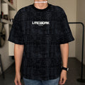 Life Work Korea Fog Font Tee