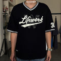 Life Work Korea Unit Numbering V-Neck Tee