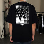 Life Work Korea W Stripe Logo Tee