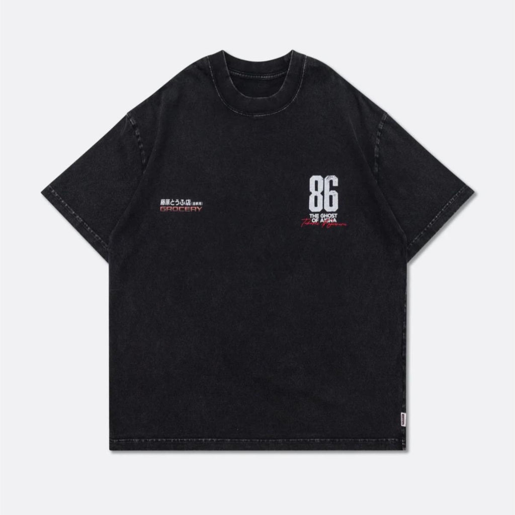 Gro Grocery Tarmac Initial D Takumi Fujiwara AE86 Washed Graphic Tee