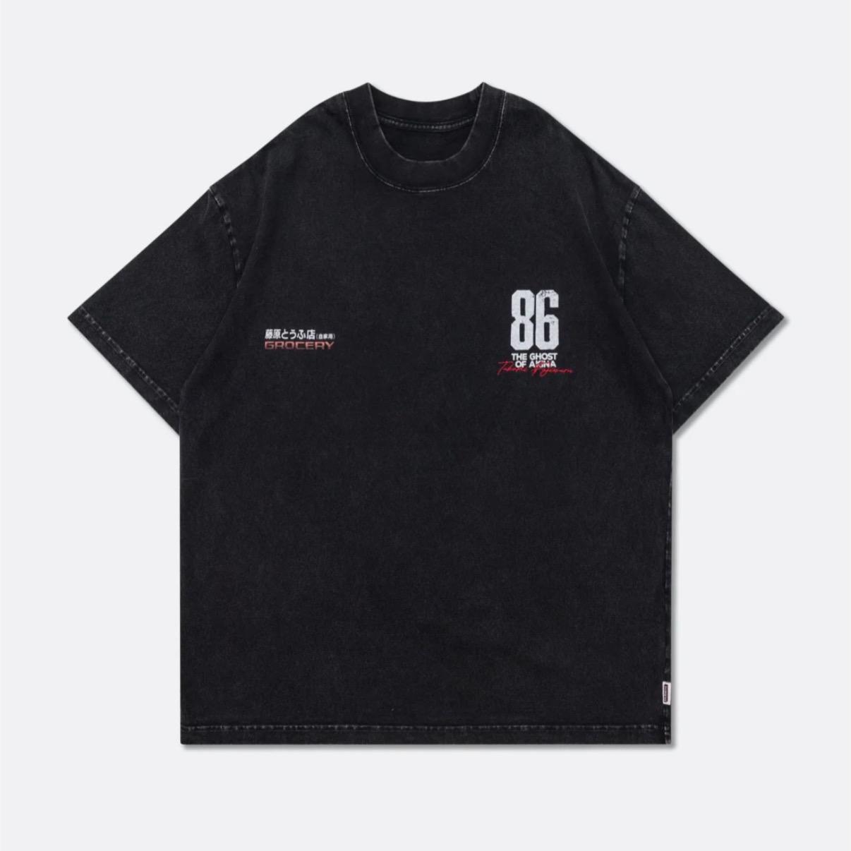 Gro Grocery Tarmac Initial D Takumi Fujiwara AE86 Washed Graphic Tee