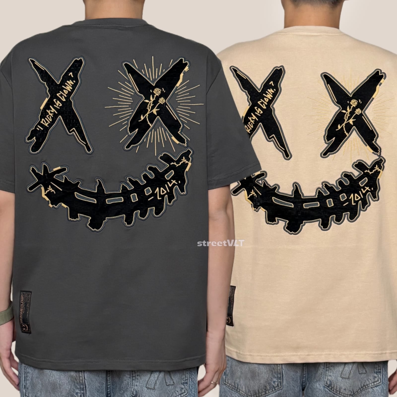RIC Ricky is Clown Golden Briar Thorn Bush Embroidered Tee 2
