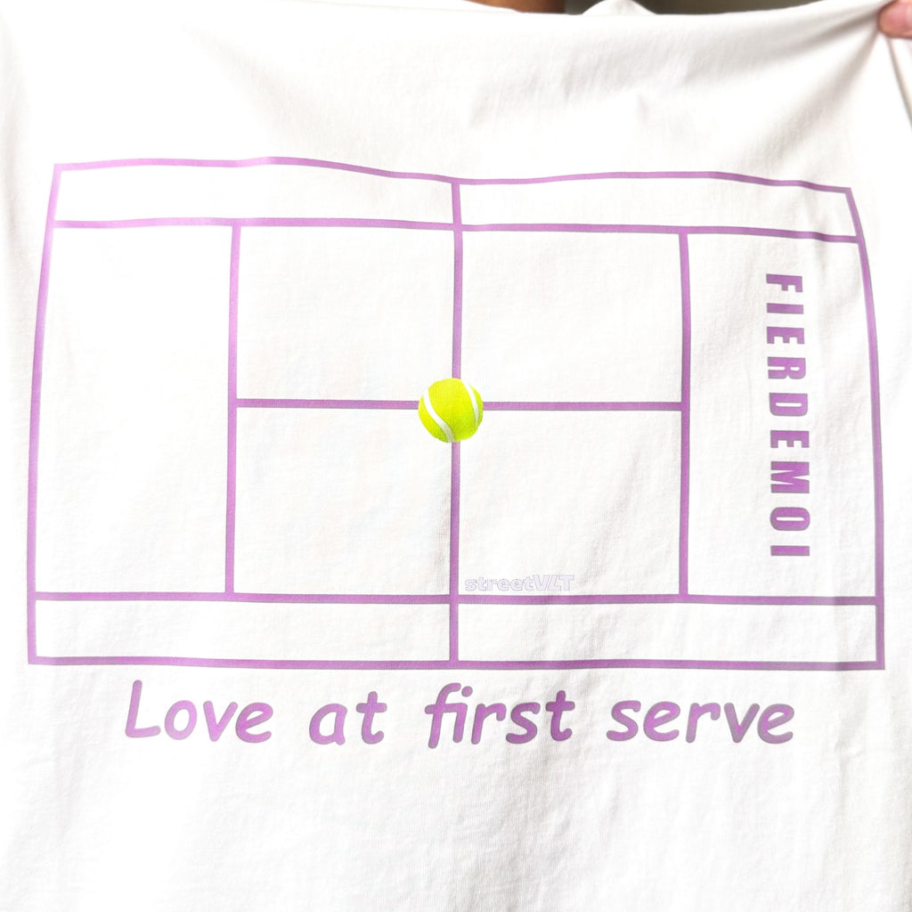 Fier De Moi Love at First Serve Tee