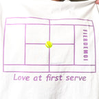 Fier De Moi Love at First Serve Tee