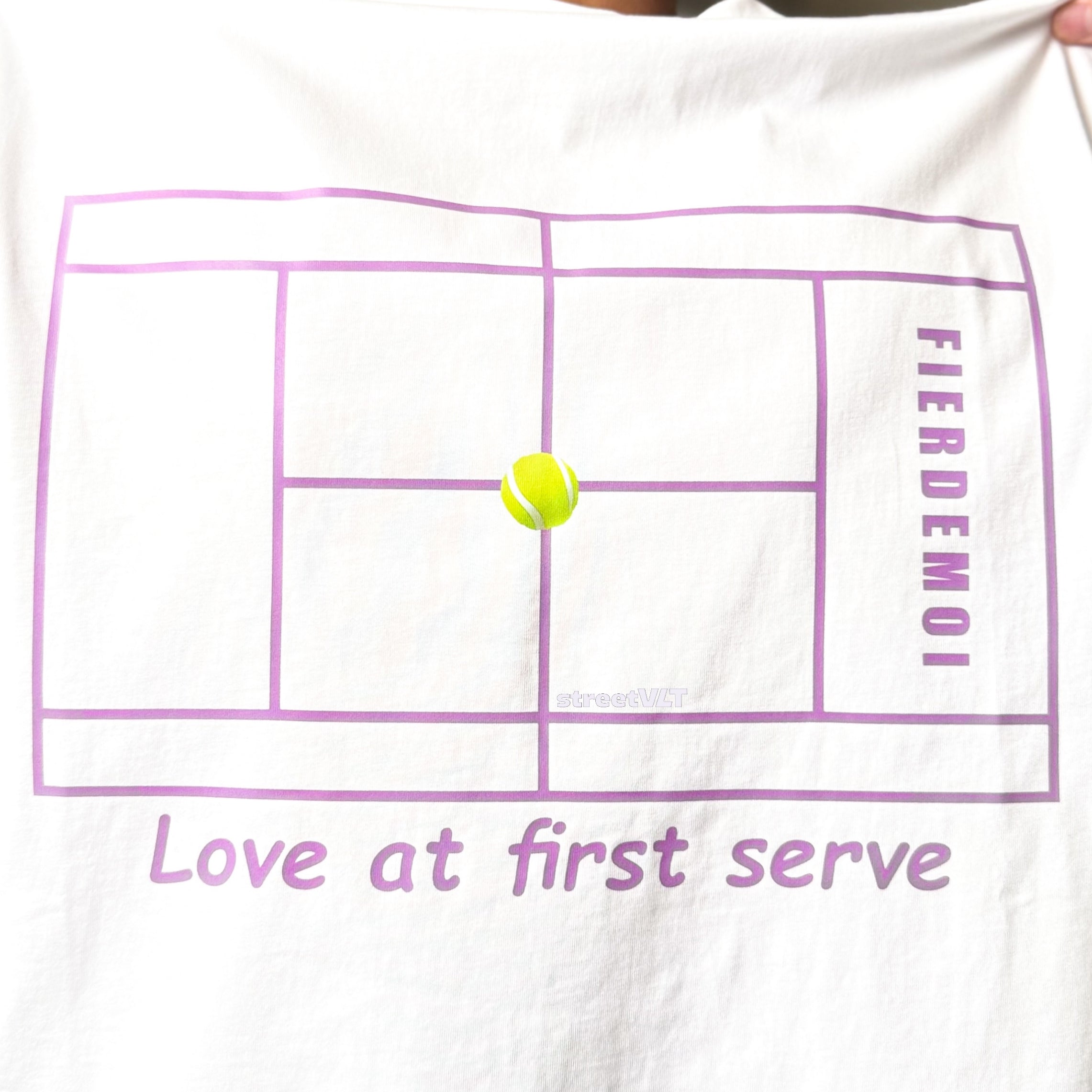 Fier De Moi Love at First Serve Tee