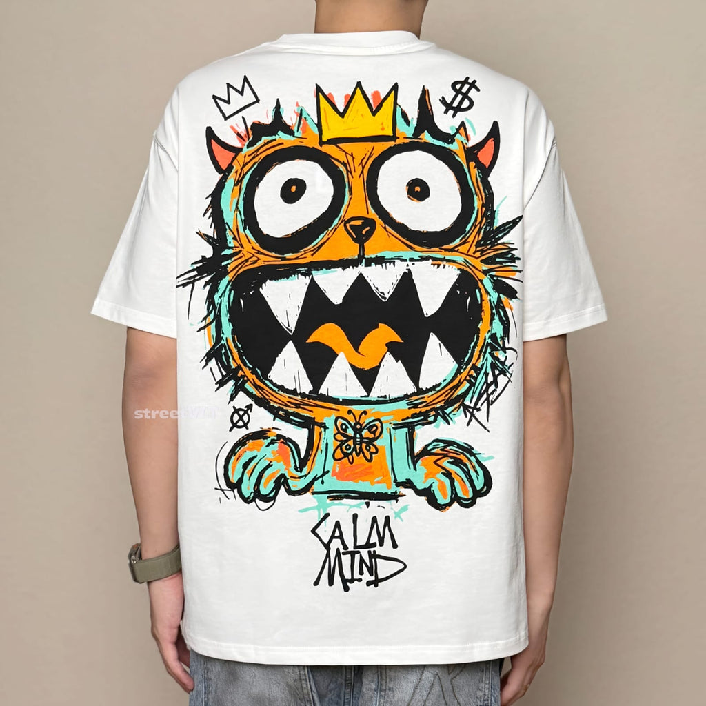 Calmmind Crown Graffiti Sketch Monster Tee Calm Mind Original
