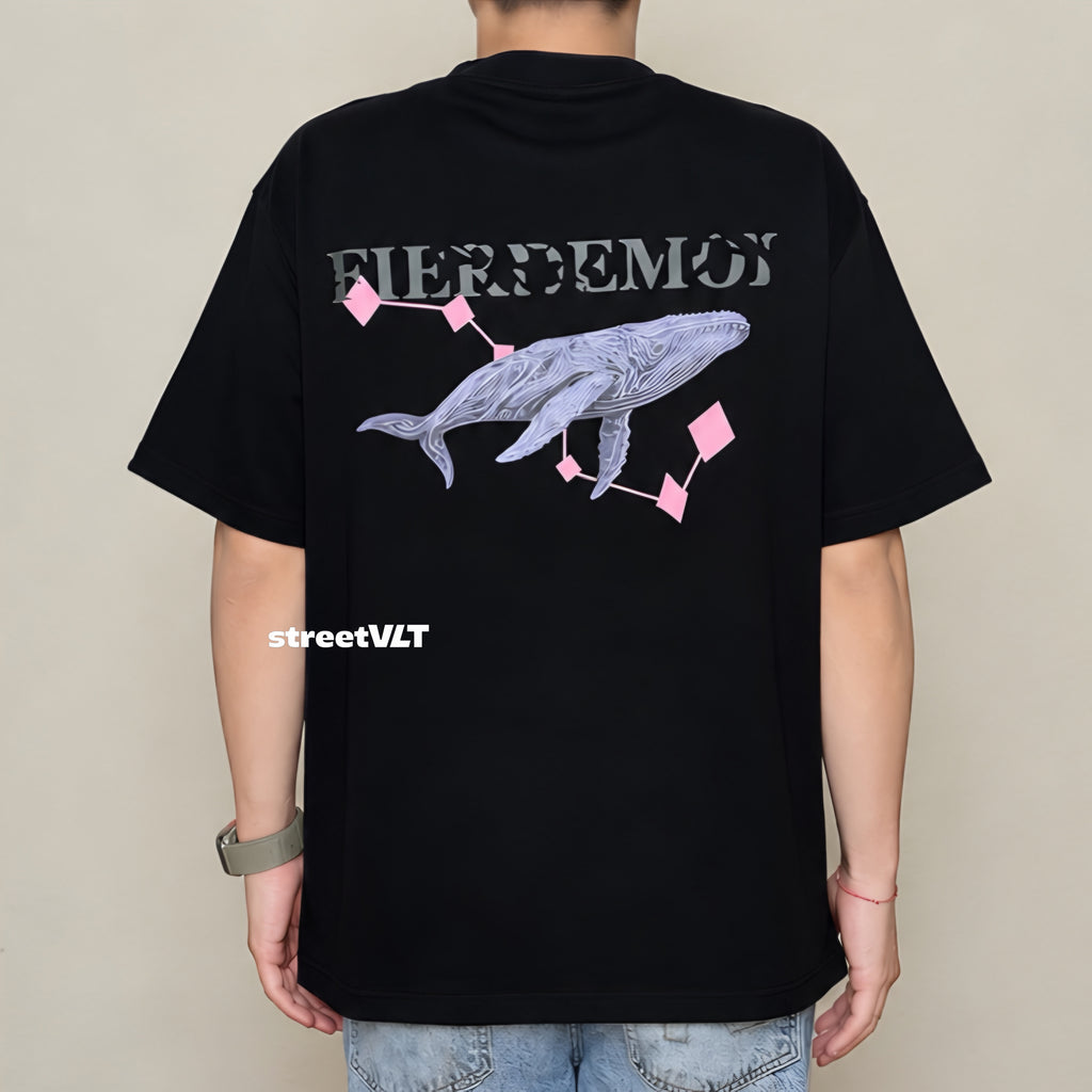 Fier De Moi Kite Whale Tee