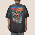 Gro Grocery X Toy Qube Astro Boy Hong Kong Poster Washed Tee
