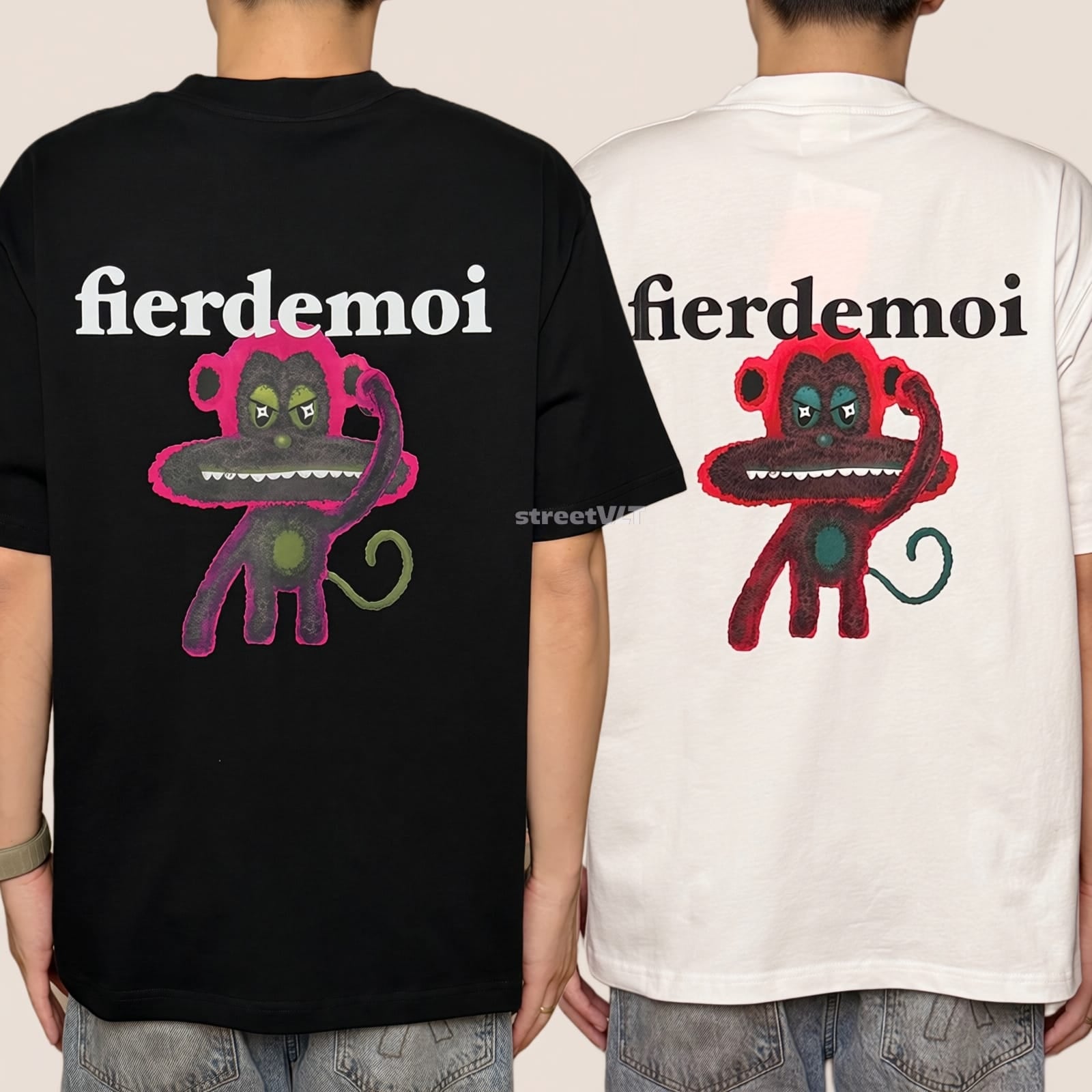 Fier De Moi Hi Monkey Tee